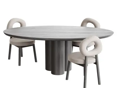 Dining table MELTON 3D model