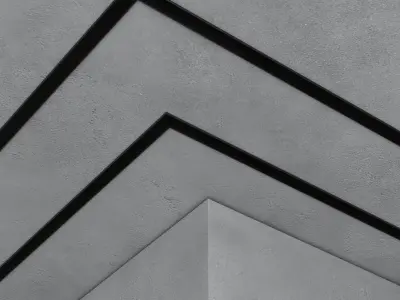 Decorative wall with fireplace set 19 3D model