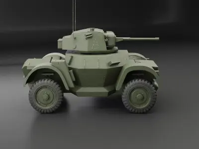 Daimler Armored Car MKI 3D model