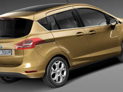 B-Max 2013 van 3D model