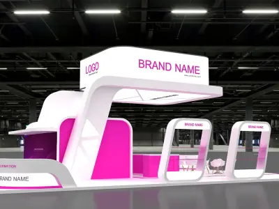 Exhibition Booth Stand stall 3D model 3D model purchase