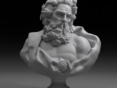 Bust Of Neptune  3D model
