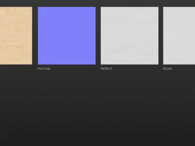 Pine plywood veneer texture 3D model