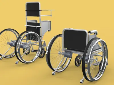 MANUAL STANDING STAND UP HANDICAPPED SPORTS WHEELCHAIR ELECTRIC 3D model