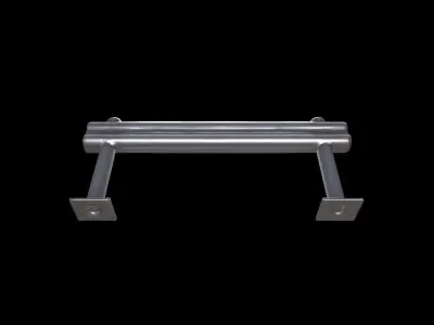  3d High  Render Steel Guardrail Barrier   3D model