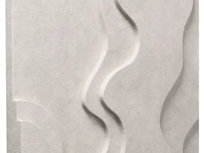 Earth Acoustic Wall Panel Artwork by okk 3D model