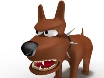 cartoon dog  3D model purchase
