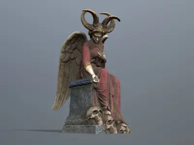 Woman Angel Low-poly 3D model