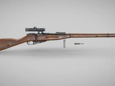 mosin-nagant-9130 3D model