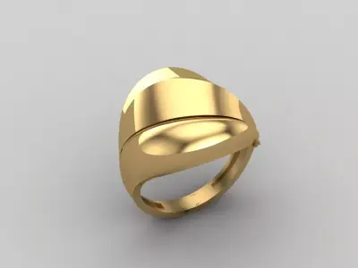 Women Ring Plain Ring Ready STL 3DM Models Womens Rings 3D print model 42