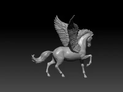 Pegasus poses 03  3D print model