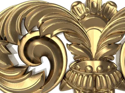  decorative pattern ready for 3D printing 3D model