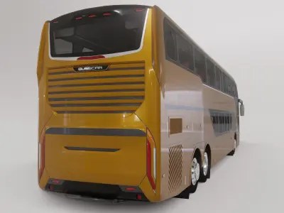 Busscar Busstar DD Low-poly 3D model