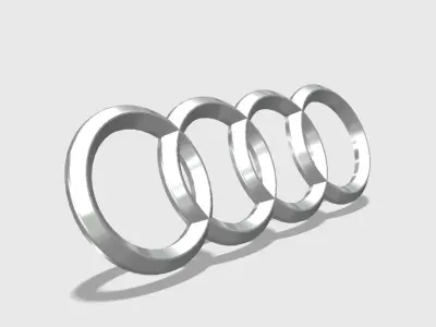 Audi Emblem to go with the holder  3D print model