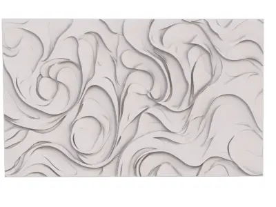 decor set wall panel wall relief mural CNC 51 3D model