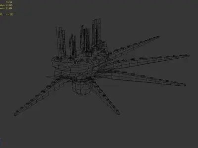 Game Low model - jellyfish 25 3D model