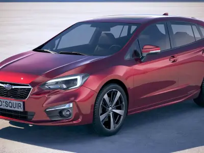 Subaru Impreza Estate EU 2018 3D model