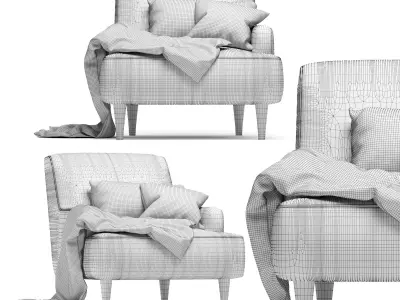 Roche Bobois green 03 3D model