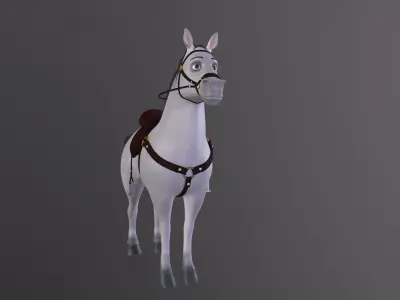 Cartoon Horse 3D model