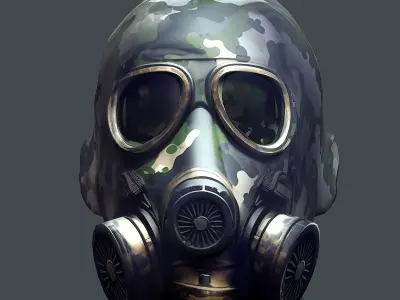 Helmet 3d model military combat Military Low-poly Low-poly  Low-poly 3D model 4