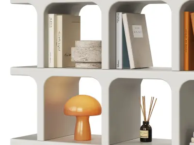 Archer Rack with Orange Decor 3D model