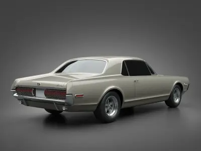 1968 Mercury Cougar 3D model