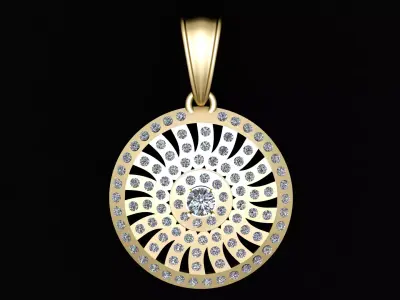 LUXURY WOMEN PENDENT 3D PRINTABLE MODEL 3D print model