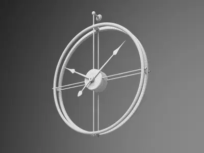 Minimalist Wall Clock 3D model