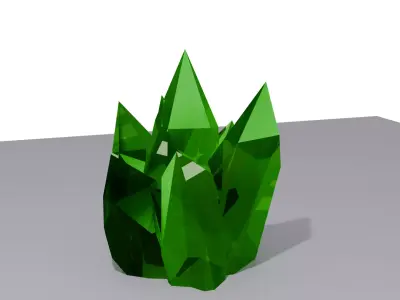 Crystal Low-poly 3D model