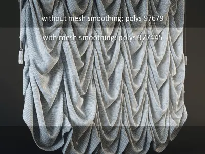 Tulle french style 3D model