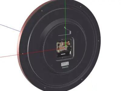 Seiko Numbered Wood Finish Wall Clock Low-poly 3D model