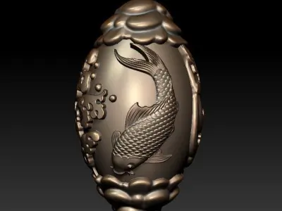  Pisces chasing the waves Free 3D print model