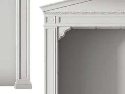  Classic Interior doorway 3D model