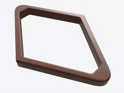 Billiard Pool Wood 8 Ball Rack 3D model