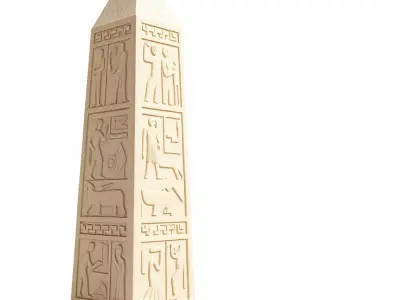 Ancient Sandstone Obelisk model pack Low-poly 3D model