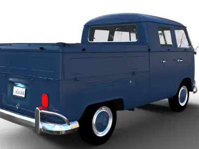 Volkswagen T1 Doka Blue Dream 3D print model