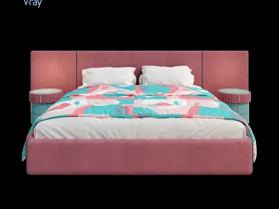 ARCHILINE Design Studio - CM - Bed 04 Free 3D model