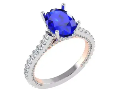 Oval Cut Ring 3306 Free 3D print model