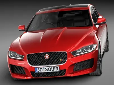 Jaguar XE S 2016 3D model