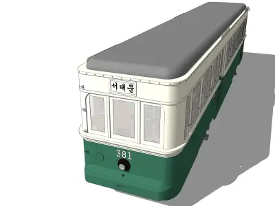 streetcar trolley car 3D model