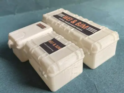 3PCS RC CAR SAFETY EQUIPMENT CASE 3D print model