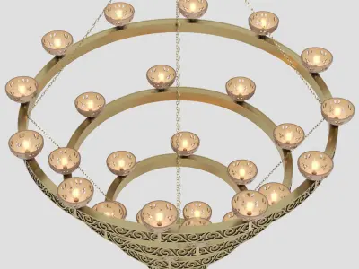 lamp Pendant oriental 2021-02 3D model