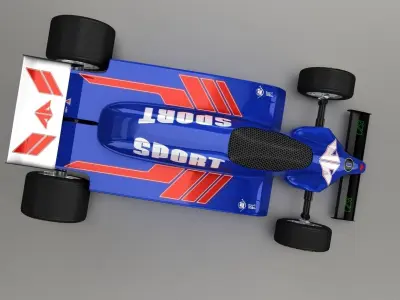 MASK Formel 1 Concept Racing Car with XPresso  3D model