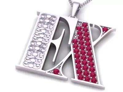 Golden EX Pendant 3D Printable Model 3D print model