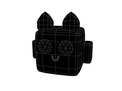 Basic Type Game Asset Pet Character v1 003 Low-poly 3D model