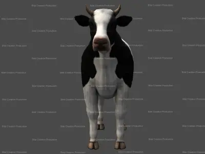 Cow animated 3D model