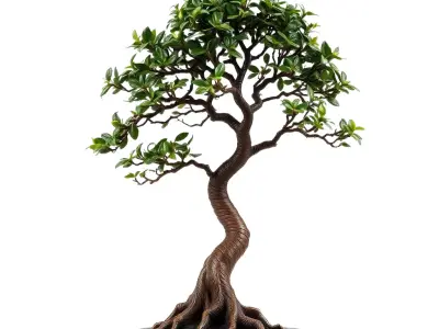 Elegant Bonsai Tree model pack Low-poly 3D model
