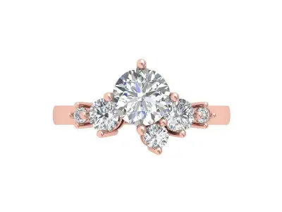 Wedding Ring  3D print model 10