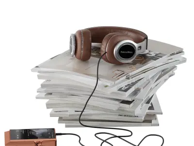 floor accessories with magazine holder 3D model