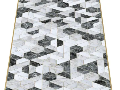 Geometry Modern Marble Floor  3D model